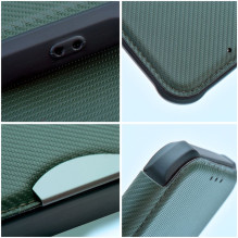 Atverčiamas dėklas, skirtas „Samsung S26 PLUS Razor Book“, tamsiai žalias Atverčiamas dėklas, skirtas „Samsung S26 PLUS Razor Book“, tamsiai žalias