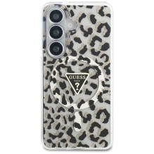 GUESS case for SAMSUNG S26 GUHMS26SHLEGTGLK (Magnetic IML Leopard Print Triangle) black
