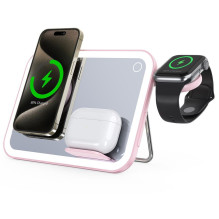 FORCELL F-ENERGY Mag Mirror 15W 3 in 1 wireless charger compatible with MagSafe / Apple Watch / Samsung Watch / Airpods 