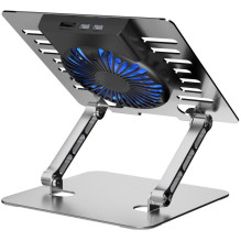Cooling stand regulated for laptop ART P12 1 x USB A LED aluminium Cooling stand regulated for laptop ART P12 1 x USB A LED aluminium