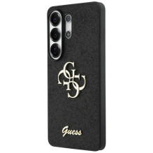 GUESS dėklas, skirtas SAMSUNG S26 Ultra GUHCS26LHG4SGK (fiksuotas blizgučiais 4G didelis metalinis logotipas), juodas