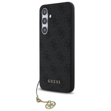 GUESS dėklas, skirtas SAMSUNG S24 FE GUHCS24FEGF4GGR (HC PU 4G Charm), pilkas