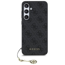 GUESS dėklas, skirtas SAMSUNG S24 FE GUHCS24FEGF4GGR (HC PU 4G Charm), pilkas