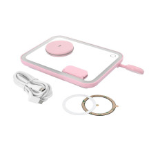 FORCELL F-ENERGY Mag Mirror 15W 3 viename belaidis įkroviklis, suderinamas su „MagSafe“ / „Apple Watch“ / „Samsung Watch
