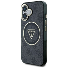 GUESS case for IPHONE 16 compatible with MagSafe GUHMP16SHG4PRTGK (IML Metal Glitter 4G Circle Triangle) black GUESS case for IPHONE 16 compatible with MagSafe GUHMP16SHG4PRTGK (IML Metal Glitter 4G Circle Triangle) black