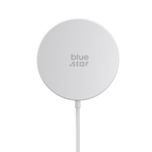 Belaidis įkroviklis BLUE STAR Charing Pad 15w, suderinamas su MagSafe, baltas