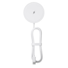Belaidis įkroviklis BLUE STAR Charing Pad 15w, suderinamas su MagSafe, baltas