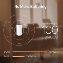 TP-LINK „Wi-Fi Mesh“ maršrutizatorius AC1200 Deco M4 !GbE 2 vnt. pakuotėje