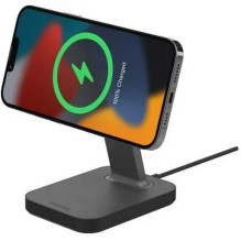 Belaidis įkroviklis „Mophie 15W“, suderinamas su „MagSafe Snap+“, juodas