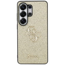 GUESS dėklas, skirtas SAMSUNG S26 Ultra GUHCS26LHG4SGD (fiksuotas blizgučiais 4G didelis metalinis logotipas), auksinis GUESS dėklas, skirtas SAMSUNG S26 Ultra GUHCS26LHG4SGD (fiksuotas blizgučiais 4G didelis metalinis logotipas), auksinis
