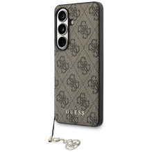 GUESS case for SAMSUNG S26 GUHMS26SGF4GBR (PU 4G Classic Logo with Charm) brown