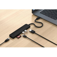 Adapteris ŠAKOTUVAS 7in1 USB C Satechi ST-P7SK juodas