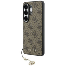 GUESS case for SAMSUNG S26 Ultra GUHMS26LGF4GBR (PU 4G Classic Logo with Charm) brown