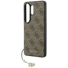 GUESS case for SAMSUNG S26 Ultra GUHMS26LGF4GBR (PU 4G Classic Logo with Charm) brown