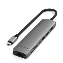 Adapter HUB 7in1 USB C Satechi Slim ST-P7SM space gray