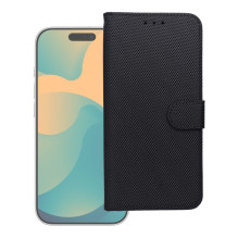 Anti-Theft 4Card RFID Book Case for IPHONE 17 PRO MAX black tech fabric Anti-Theft 4Card RFID Book Case for IPHONE 17 PRO MAX black tech fabric