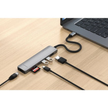 Adapter HUB 7in1 USB C Satechi Slim ST-P7SM space gray