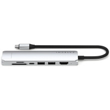 Adapter HUB 7in1 USB C Satechi Slim ST-P7SS silver Adapter HUB 7in1 USB C Satechi Slim ST-P7SS silver