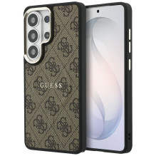 GUESS dėklas, skirtas SAMSUNG S26 Ultra GUHMS26LP4MSEGCW (4G įspaustas MagSafe žiedas), rudas GUESS dėklas, skirtas SAMSUNG S26 Ultra GUHMS26LP4MSEGCW (4G įspaustas MagSafe žiedas), rudas