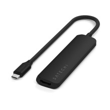SATECHI adapteris HUB 4in1 Type C ST-P4SK juodas