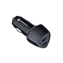 Car charger Forcell F-Energy Carbon 2 x USB C QC3.0 PD 3A 40W CC50-2C black Car charger Forcell F-Energy Carbon 2 x USB C QC3.0 PD 3A 40W CC50-2C black