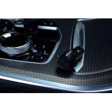 Automobilinis įkroviklis Forcell F-Energy Carbon 2 x USB C QC3.0 PD 3A 40W CC50-2C juodas Automobilinis įkroviklis Forcell F-Energy Carbon 2 x USB C QC3.0 PD 3A 40W CC50-2C juodas