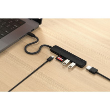 SATECHI adapter HUB 6in1 Type C ST-P6SK black SATECHI adapter HUB 6in1 Type C ST-P6SK black