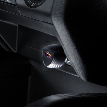 Automobilinis įkroviklis Forcell F-Energy Carbon USB A QC3.0 3A 18W CC50-1A juodas