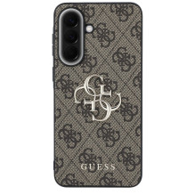 GUESS dėklas, skirtas SAMSUNG Galaxy A37 GUHCSA374GMGBR (4G didelis metalinis logotipas), rudas