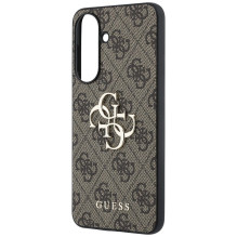 GUESS dėklas, skirtas SAMSUNG Galaxy A37 GUHCSA374GMGBR (4G didelis metalinis logotipas), rudas