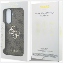 GUESS case for SAMSUNG Galaxy A37 GUHCSA374GMGBR (4G Big Metal Logo) brown