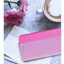 Atverčiamas dėklas, skirtas „Samsung A10 Sensitive Book“, rožinis
