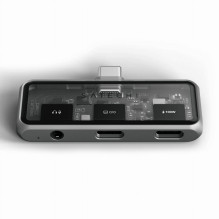 Adapteris ŠAKA 3in1 USB C Satechi Mobile XR ST-HXRAJM pilkas Adapteris ŠAKA 3in1 USB C Satechi Mobile XR ST-HXRAJM pilkas