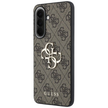 GUESS case for SAMSUNG Galaxy A57 GUHCSA574GMGBR (4G Big Metal Logo) brown