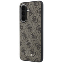 GUESS dėklas, skirtas SAMSUNG Galaxy A37 GUHCSA37GF4GBR (PU 4G klasikinis logotipas su žavesiu), rudas