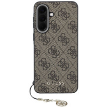 GUESS dėklas, skirtas SAMSUNG Galaxy A37 GUHCSA37GF4GBR (PU 4G klasikinis logotipas su žavesiu), rudas