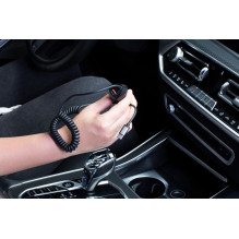 Car charger Forcell F-Energy Carbon USB A QC3.0 PD 3A 38W with cable USB C CC50-1AC black
