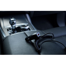 Automobilinis įkroviklis Forcell F-Energy Carbon USB A QC3.0 PD 3A 38W su laidu USB C CC50-1AC juodas