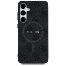 GUESS case for SAMSUNG S25 Plus GUHMS25MG4GFRK (Magnetic PU 4G Ring Classic Logo) black