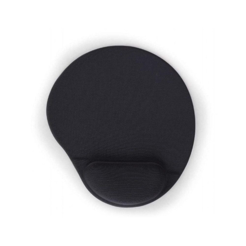 Pelės kilimėlio riešo atrama MP-GEL-BLACK 260x220 juoda