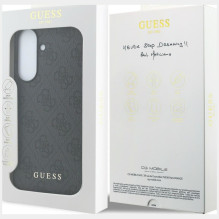 GUESS case for SAMSUNG Galaxy A57 GUHCSA57GF4GGR (PU 4G Classic Logo with Charm) black