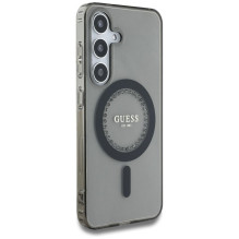 GUESS case for SAMSUNG S25 GUHMS25SPFTDTEK (Magnetic IML Rhinestones) black