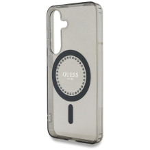 GUESS case for SAMSUNG S25 GUHMS25SPFTDTEK (Magnetic IML Rhinestones) black