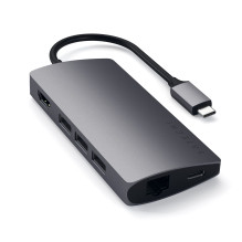 SATECHI adapteris HUB 7in1 Type C ST-TCMA2M pilkas SATECHI adapteris HUB 7in1 Type C ST-TCMA2M pilkas