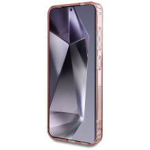 GUESS case for SAMSUNG S25 GUHMS25SPFTDTEP (Magnetic IML Rhinestones) pink