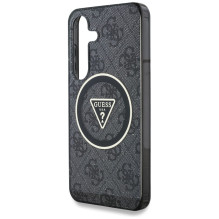 GUESS case for SAMSUNG S25 Plus GUHMS25MHG4PRTGK (Magnetic IML Metal Glitter 4G Circle Triangle) black
