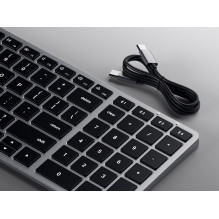 Wireless keyboard QWERTY Satechi Slim X2 ST-BTSX2M space gray Wireless keyboard QWERTY Satechi Slim X2 ST-BTSX2M space gray