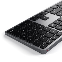 Belaidė QWERTY klaviatūra Satechi Slim X3 ST-BTSX3M pilka