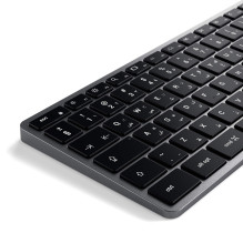 Laidinė klaviatūra USB C QWERTY Satechi Slim W3 laidinė ST-UCSW3M pilka
