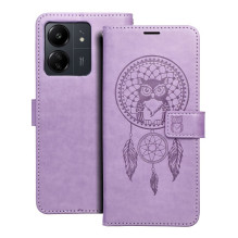 MEZZO dėklas, skirtas XIAOMI Redmi 13C / POCO C65, violetinis, sapnų gaudyklės MEZZO dėklas, skirtas XIAOMI Redmi 13C / POCO C65, violetinis, sapnų gaudyklės